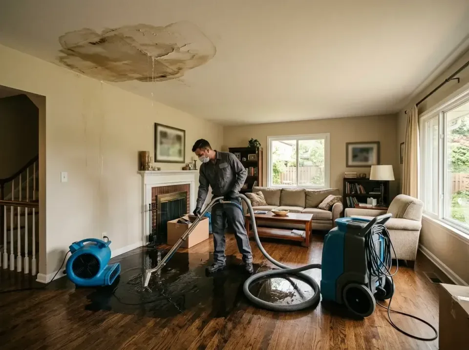 attic-pipe-burst-ceiling-drip-008 — frequently asked questions, Water Damage Restoration & Carpet Care in Oostburg, WI